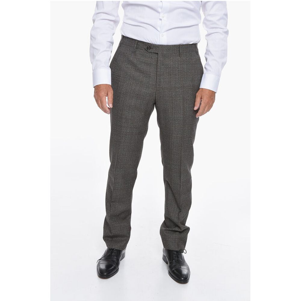 Corneliani District Check ACADEMY Virgin Wool Suit