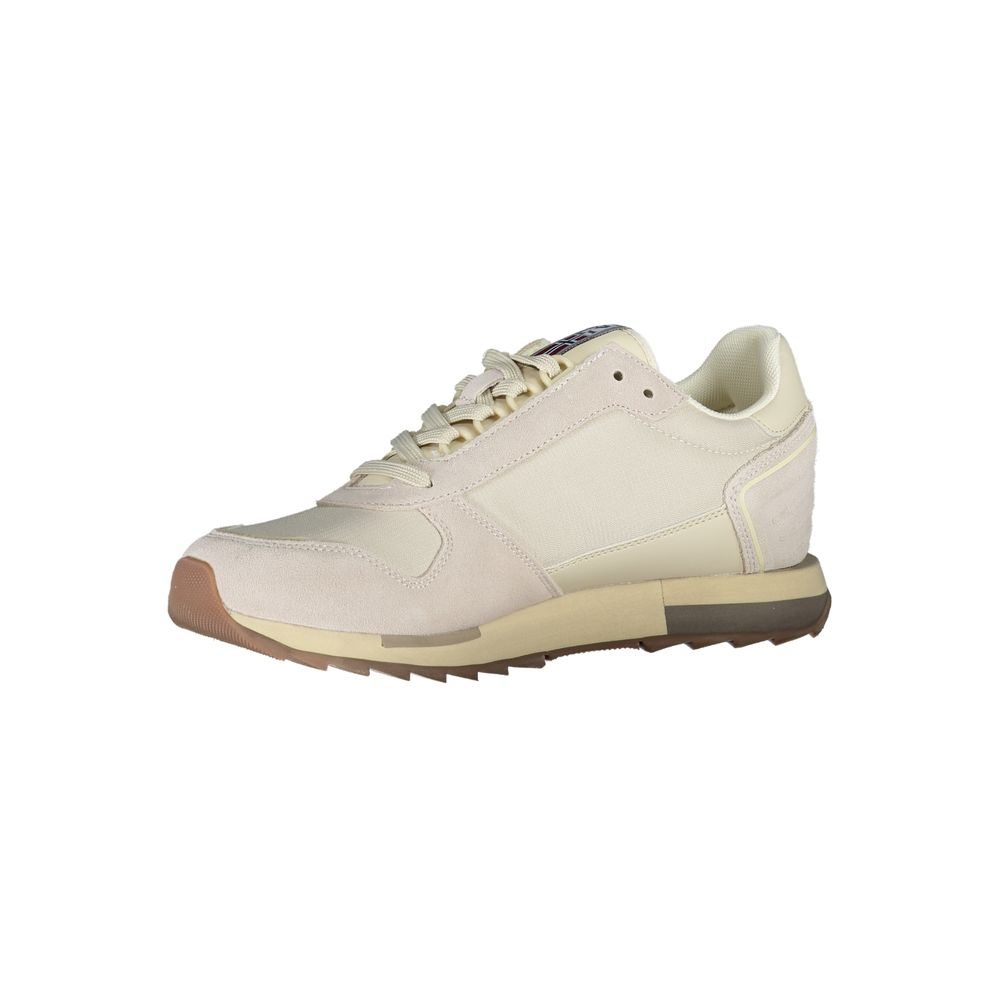 Napapijri Brown Leather Men Sneaker