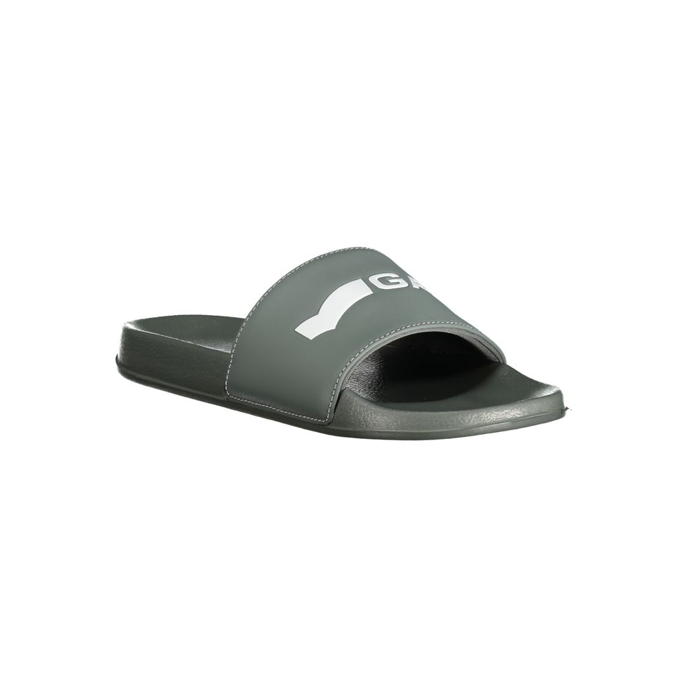 Gas Gray Polyester Mens Sandal