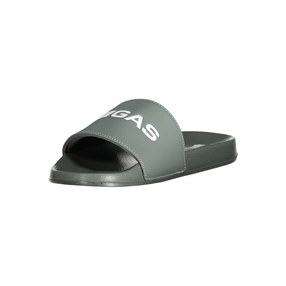Gas Gray Polyester Mens Sandal