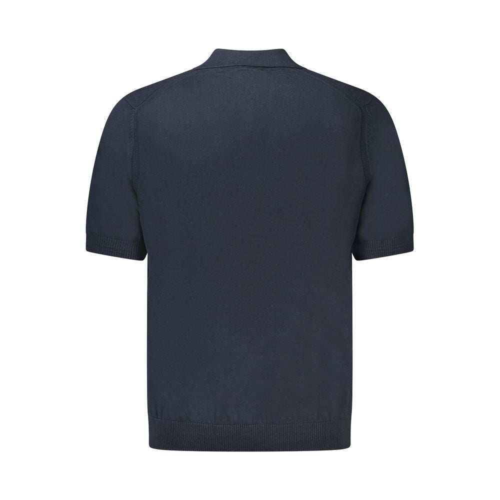 Modri bombažni pulover Hugo Boss