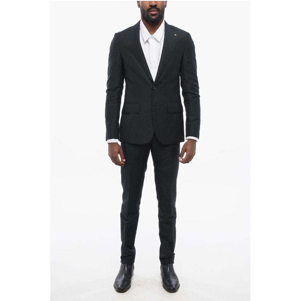Corneliani CC COLLECTION Flax Blend RETAILORED Suit