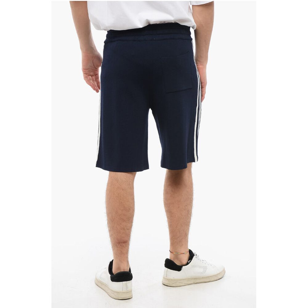 Autry Nylon Blend Shorts with Contrasting Side Bands