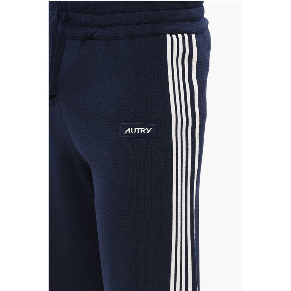 Autry Nylon Blend Shorts with Contrasting Side Bands