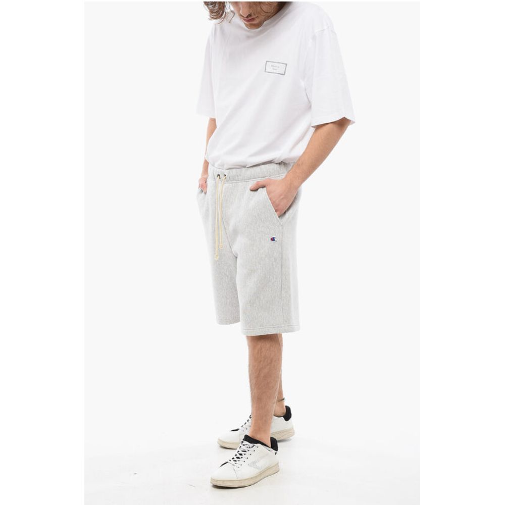 Champion Solid Color Sweat Shorts with Drawstring Waist
