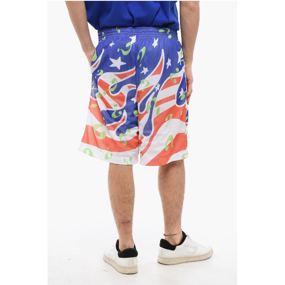 Sky High Farm All-Over Printed Perforated Shorts with Drawstring Waist