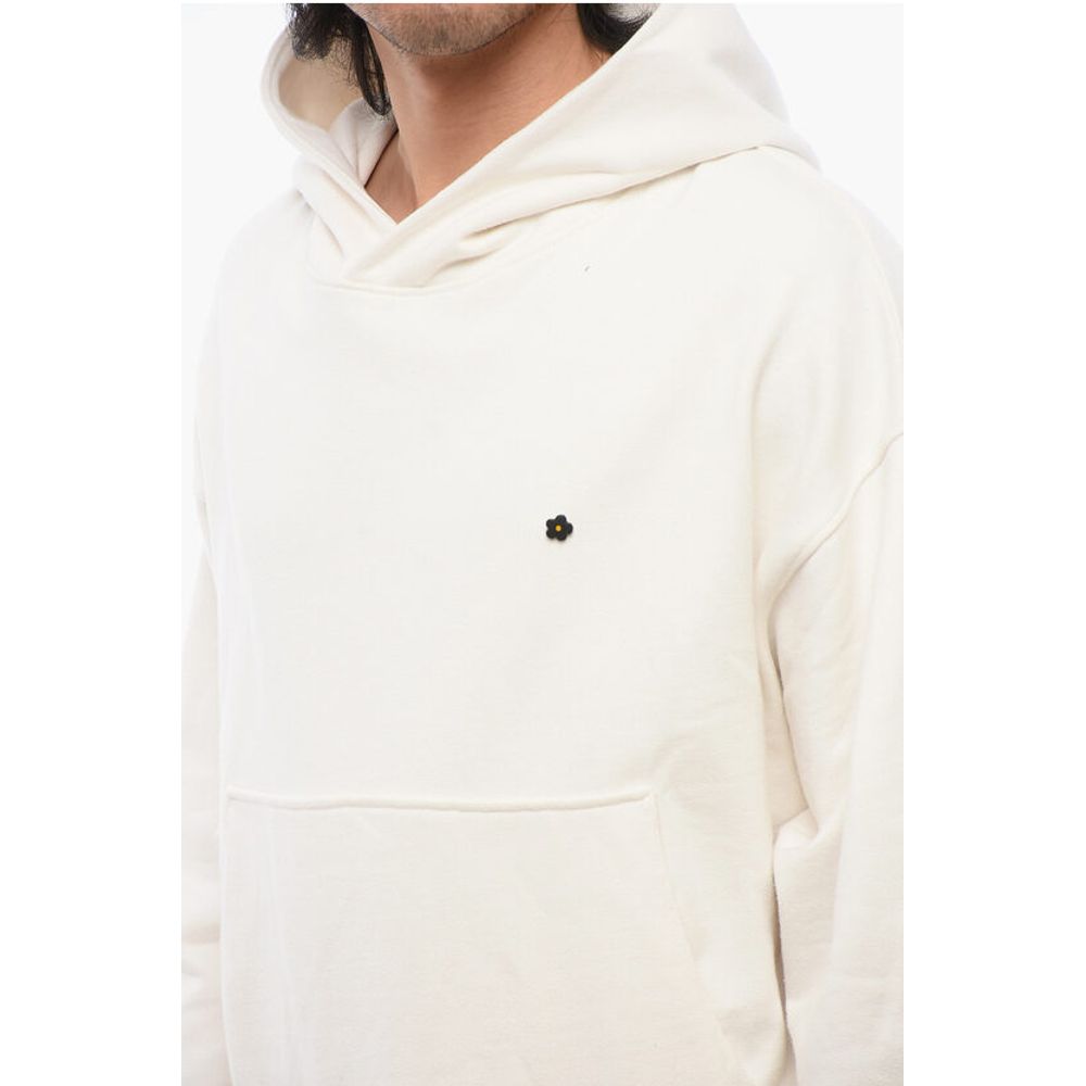 A Paper Kid Cotton Hoodie with Patch Pocket and Pin