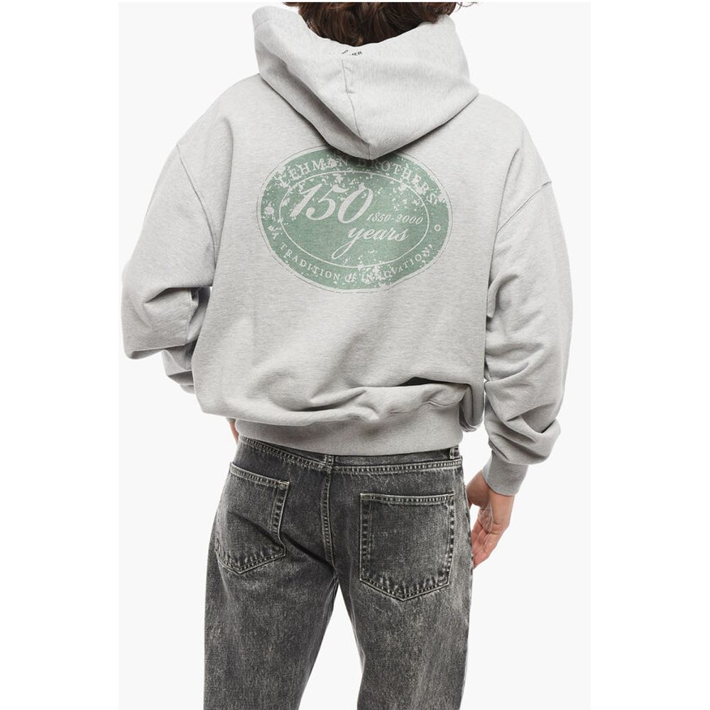 1989 Studio Cotton LEHMAN BROTHERS Hoodie with 2-Pockets