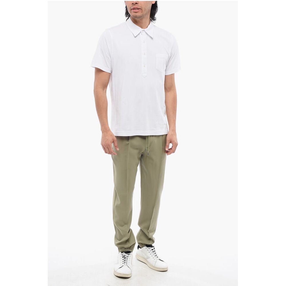Maciel Lightweight Cotton Polo Shirt with Breast Pocket