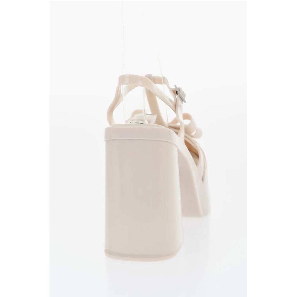Viktor & Rolf MELISSA Solid Color Rubber PARTY T-Strap Sandals with Bows H
