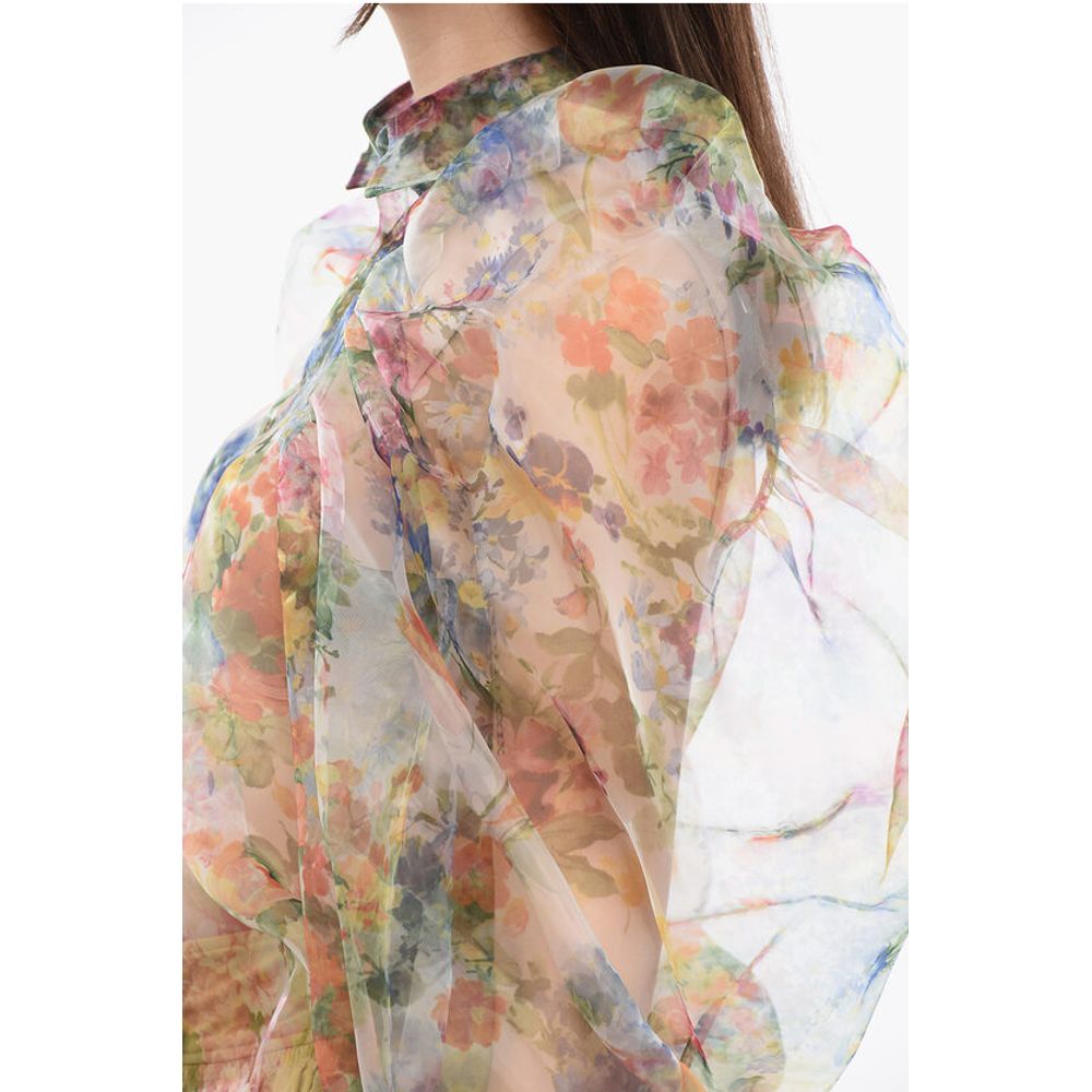 Viktor & Rolf TULLE Sheer DAY DREAMING Blouse with Puffed Sleeves