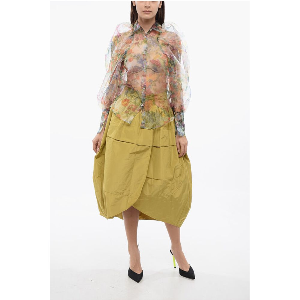 Viktor & Rolf TULLE Sheer DAY DREAMING Blouse with Puffed Sleeves