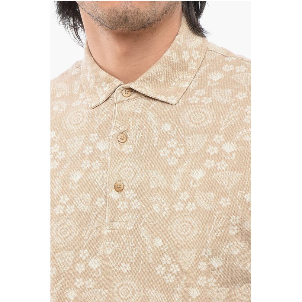 Altea Floral Motif Short Sleeved Polo