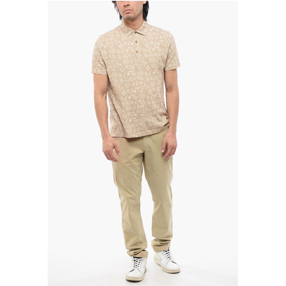 Altea Floral Motif Short Sleeved Polo