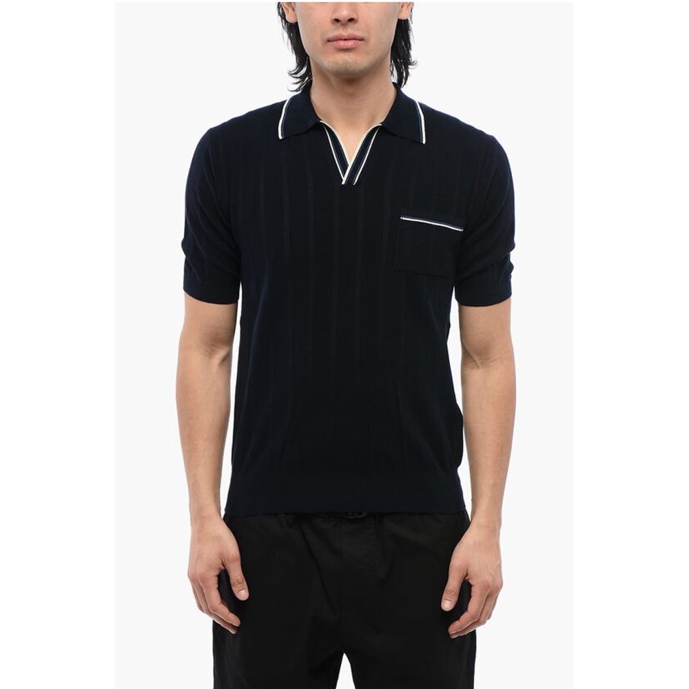 Altea Cotton Short Sleeved Polo With Contrasting Edges
