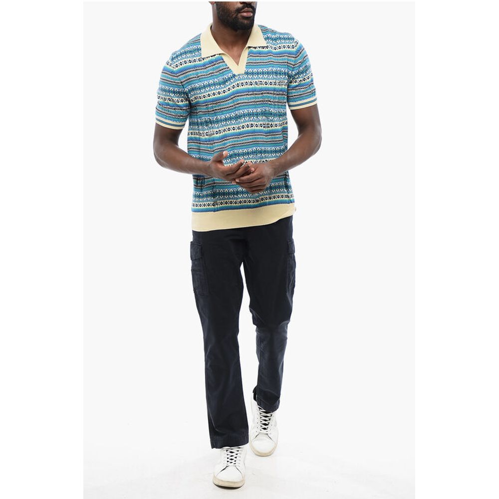 Altea Relaxed-fit Polo with Geomtric Motif