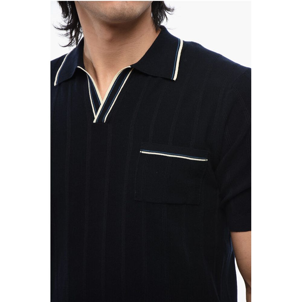 Altea Cotton Short Sleeved Polo With Contrasting Edges