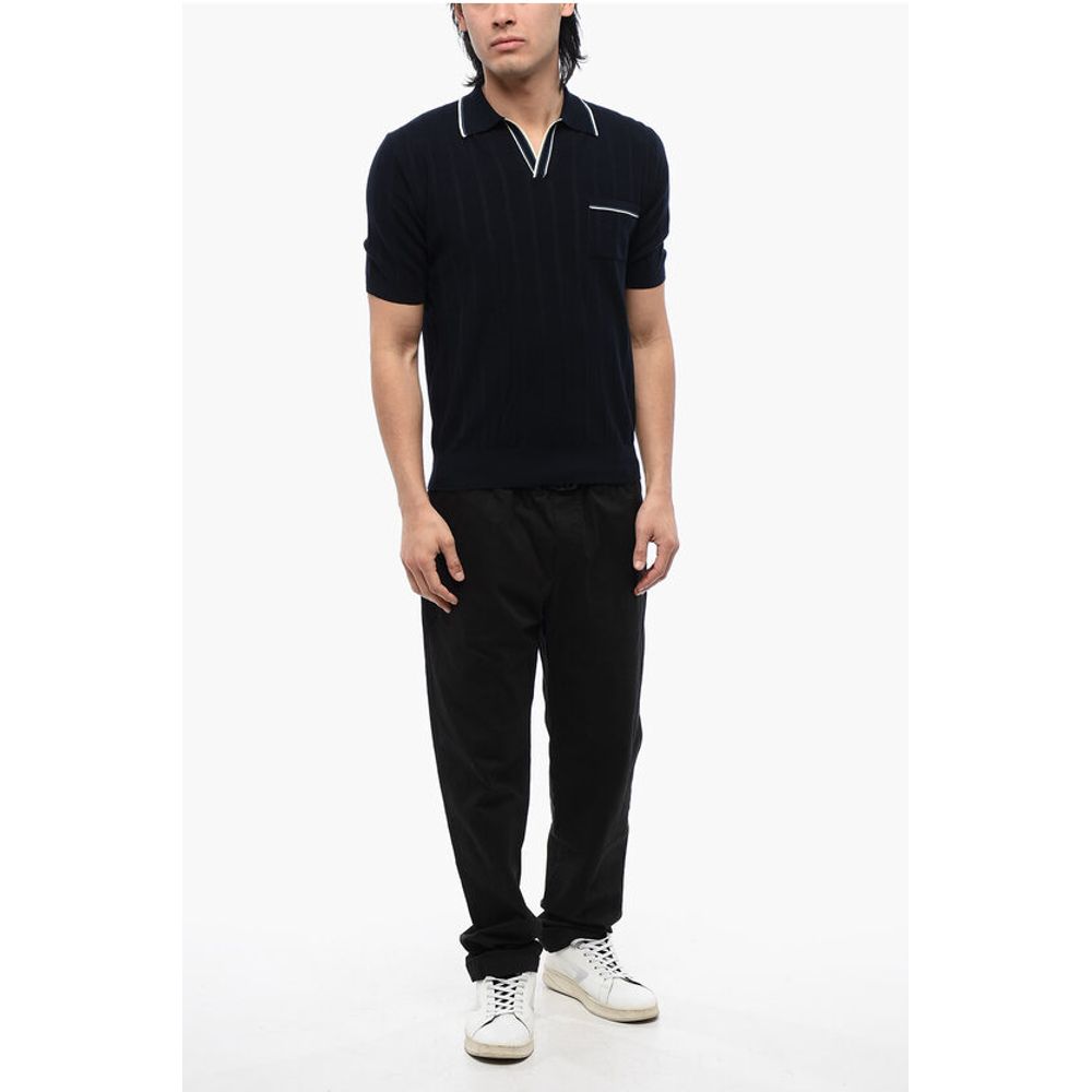 Altea Cotton Short Sleeved Polo With Contrasting Edges