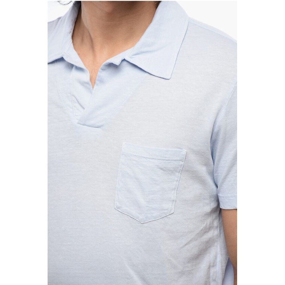 Altea Linen Blend Polo With Breast Pocket