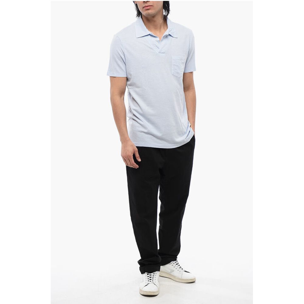Altea Linen Blend Polo With Breast Pocket