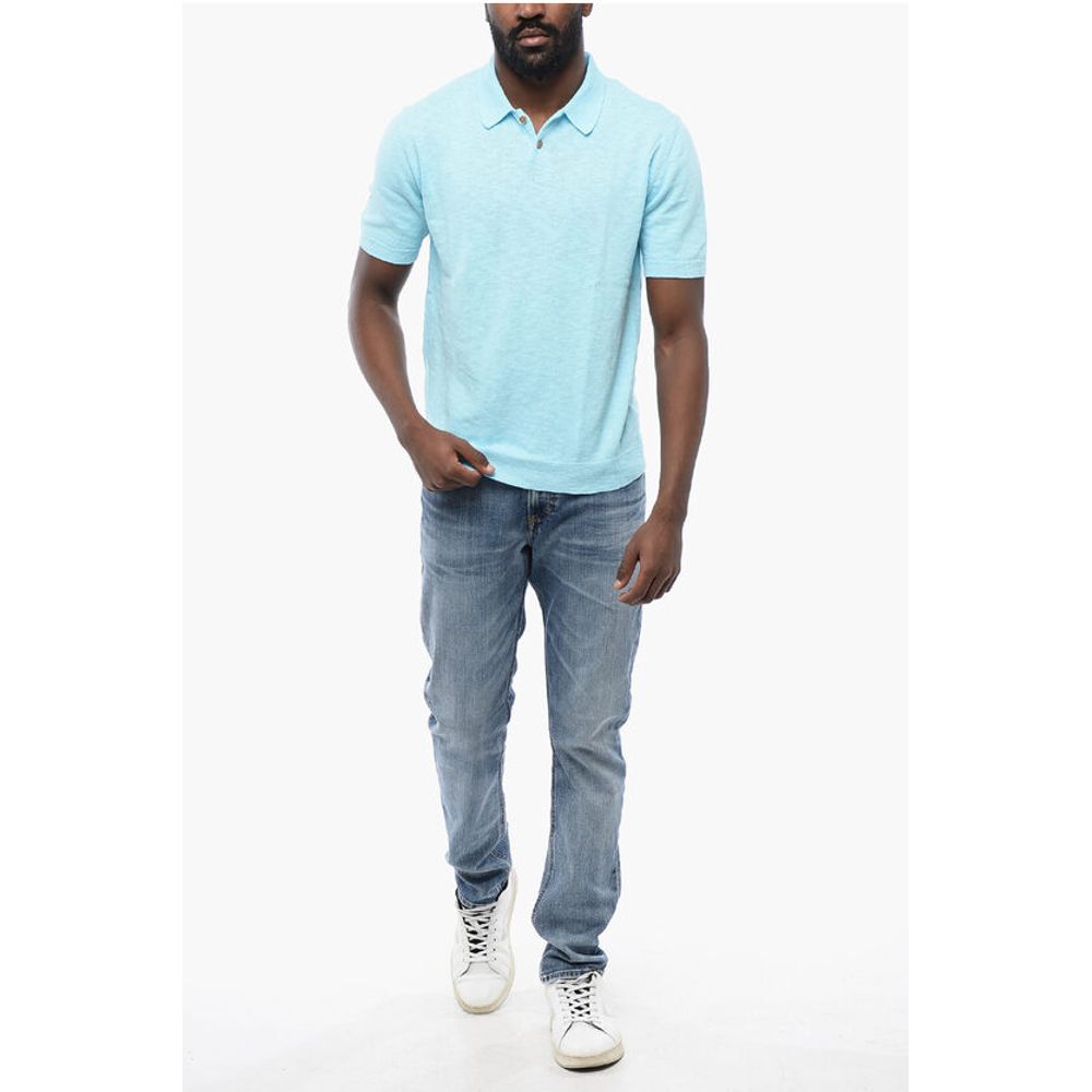 Altea Melange Cotton Knit Polo