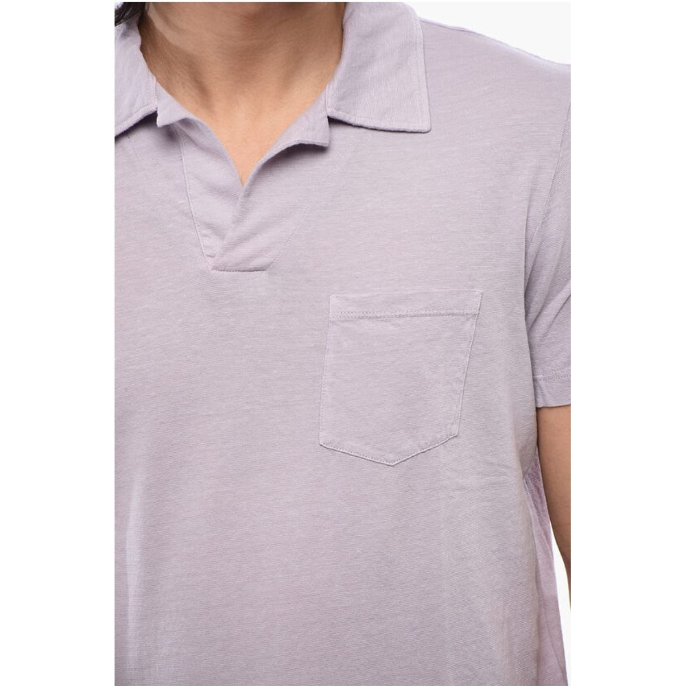 Altea Linen Blend Polo With Breast Pocket
