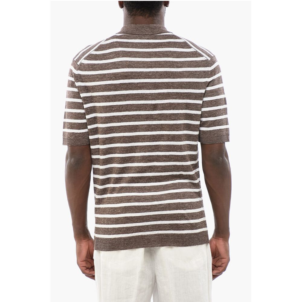 Altea Linen Pinstriped Polo