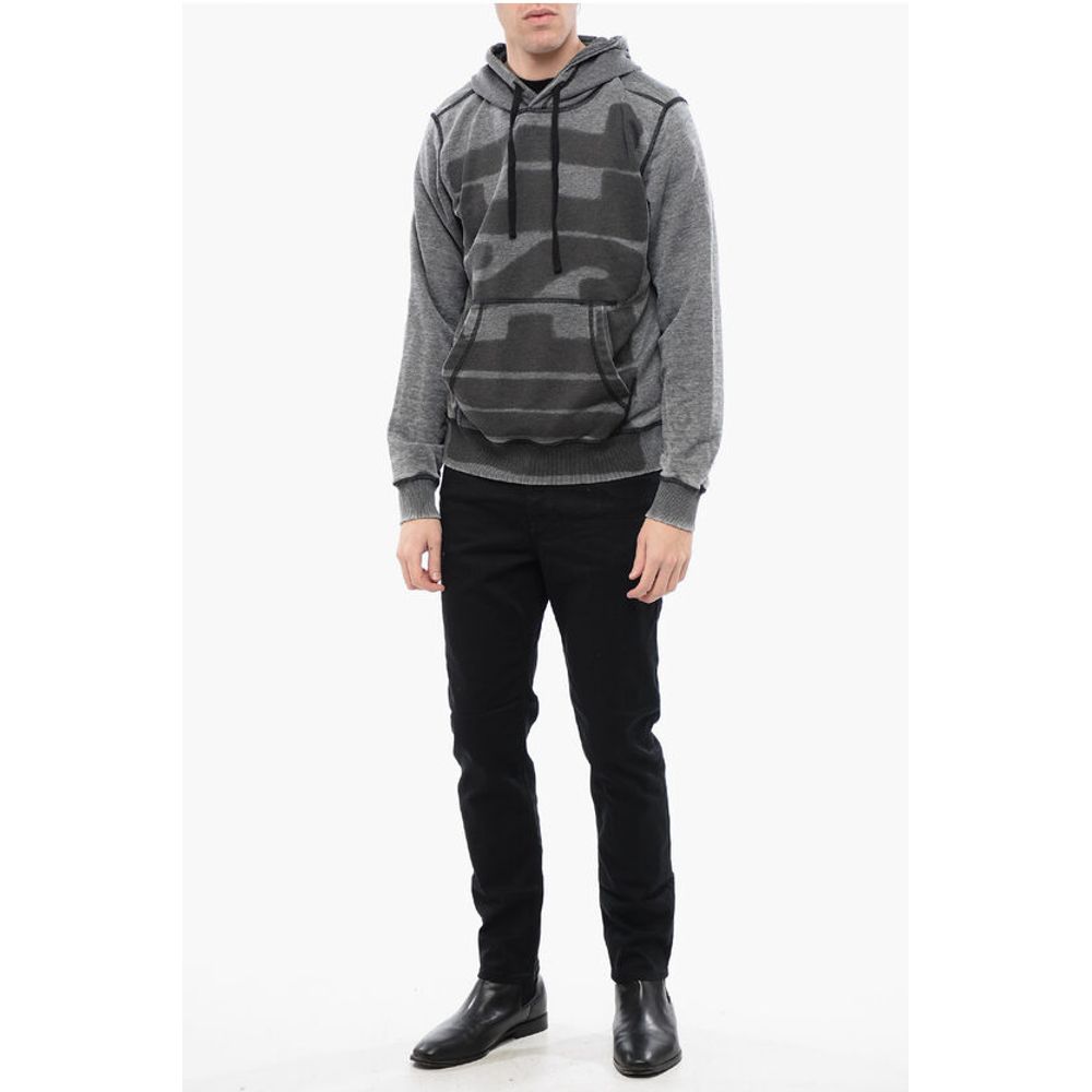 Diesel RED TAG Hoodie S-GINN-HOOD-L1 with Maxi Frontal Logo