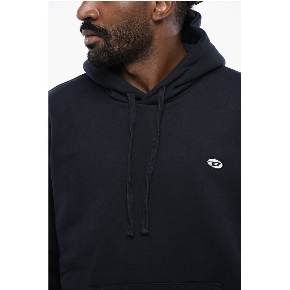 Diesel Solid Color S-ROB-HOOD-DOVAL-PJ Hoodie with Patch Pocket