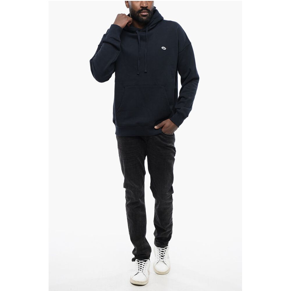 Diesel Solid Color S-ROB-HOOD-DOVAL-PJ Hoodie with Patch Pocket