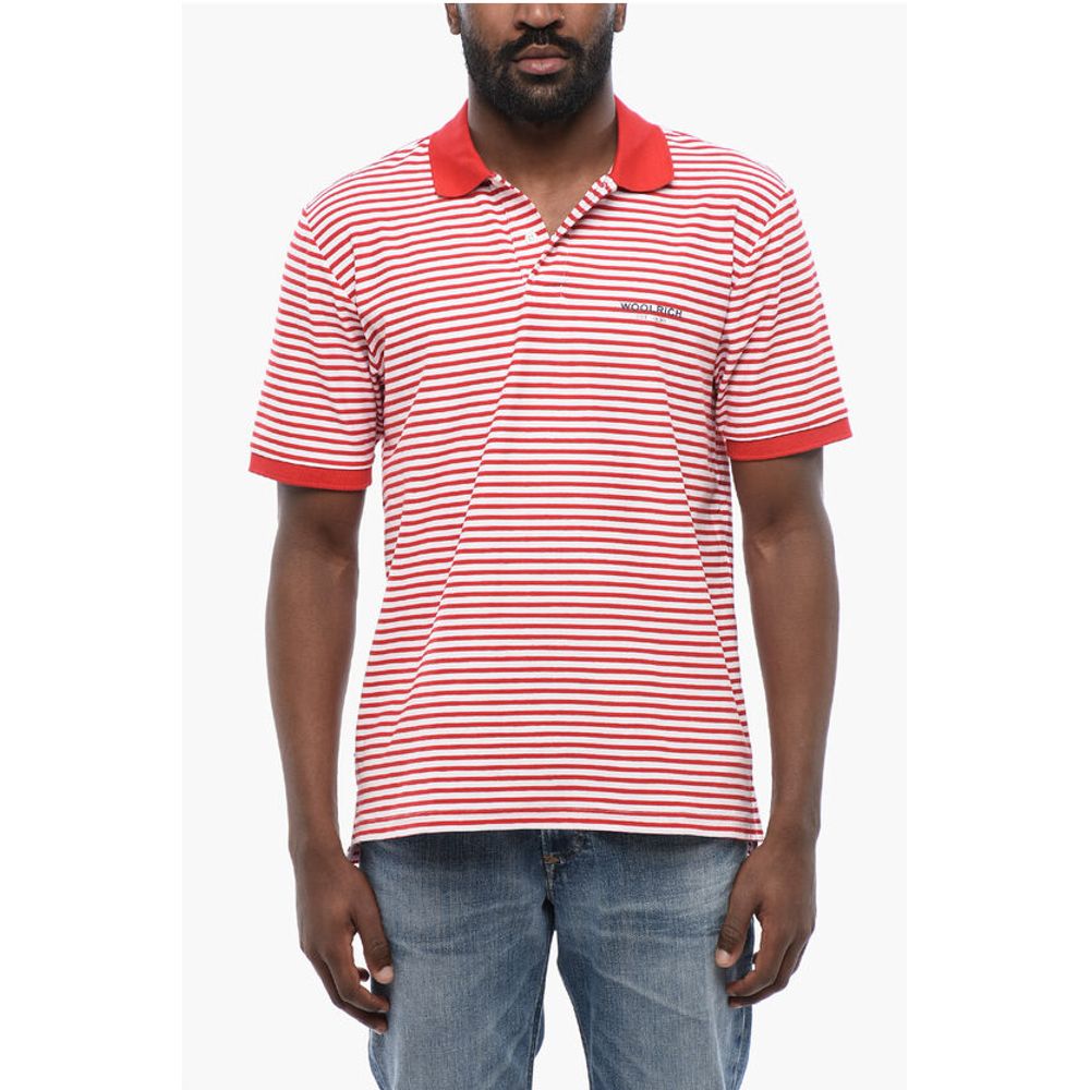 Woolrich Striped Short Sleeved Polo