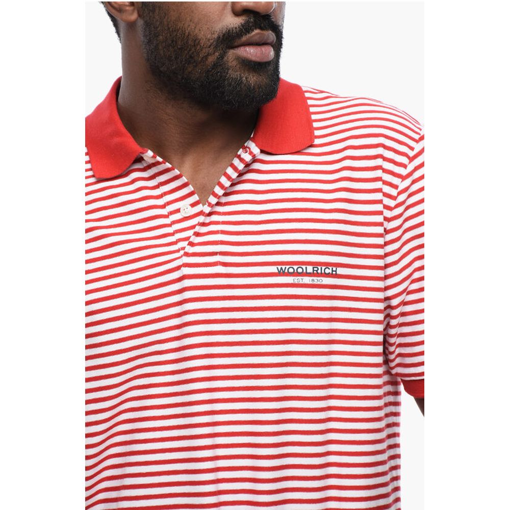 Woolrich Striped Short Sleeved Polo