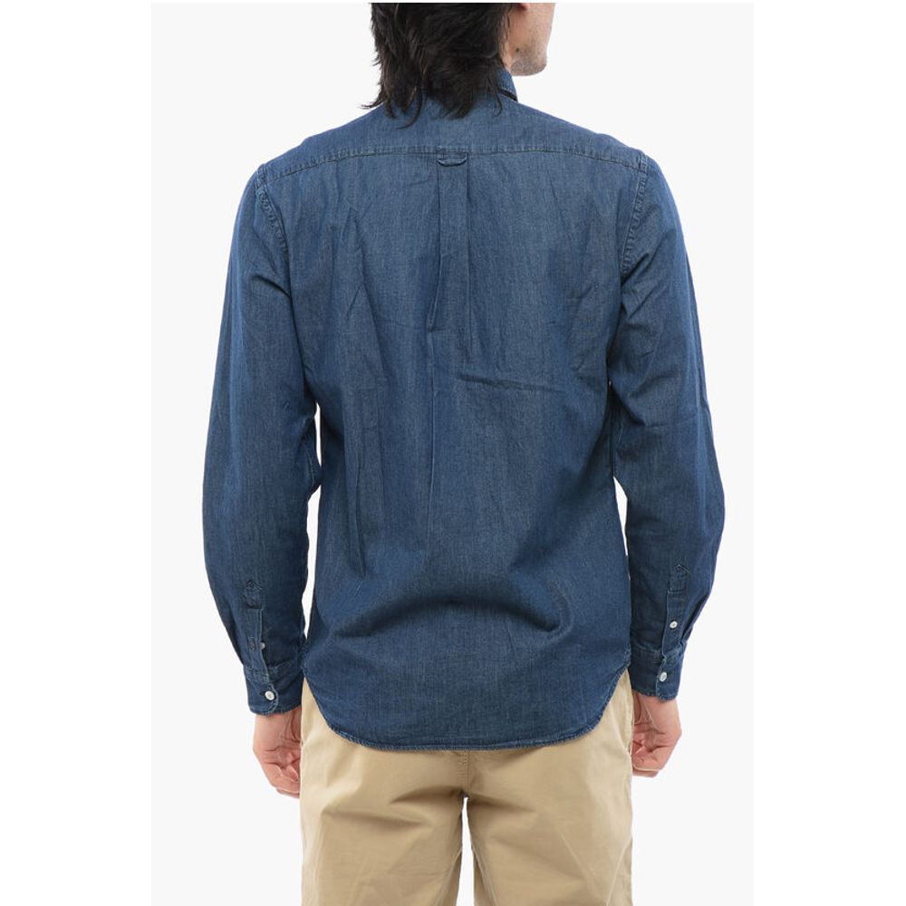 Woolrich Chambray Shirt With Breast Pockets