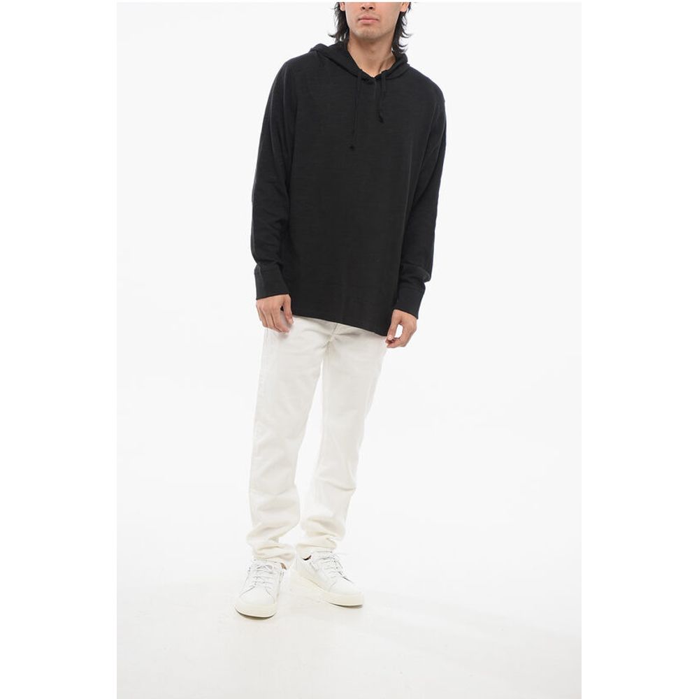 Rag&Bone Monochrome Knitted Cotton Hoodie
