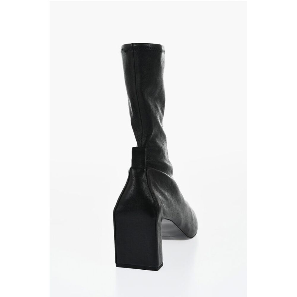 Jil Sander Pointed Leather Booties Heel 7 cm