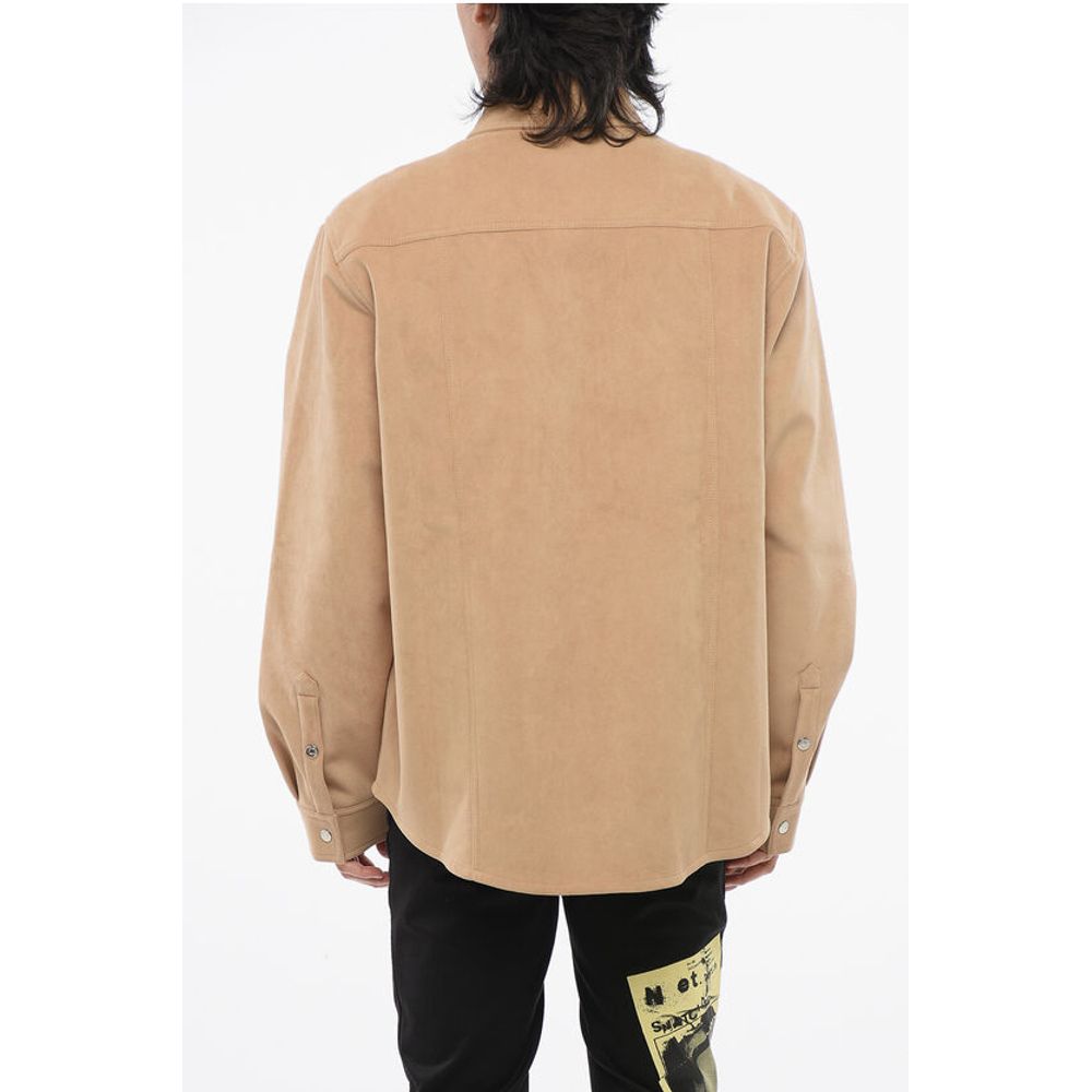 Nanushka Suede Oversized Shirt