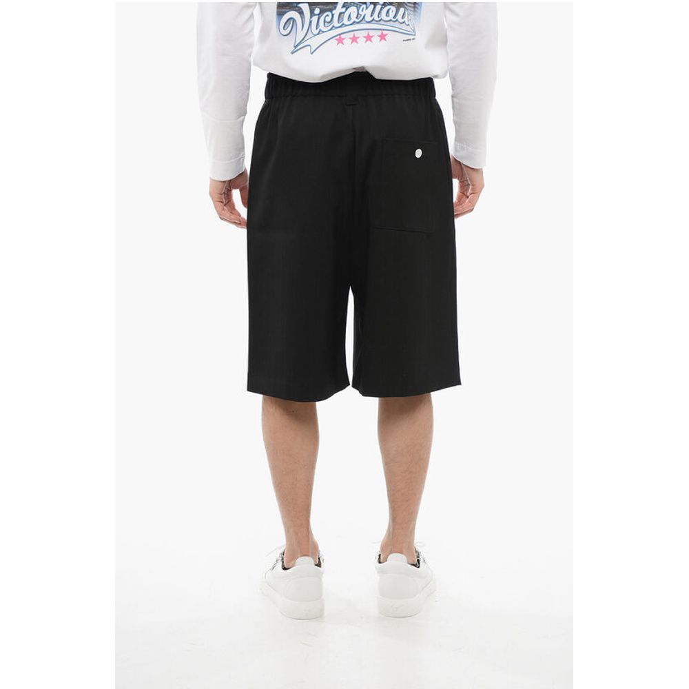 Jacquemus Jacquard Wool JUEGO Shorts with Elastic Waistband