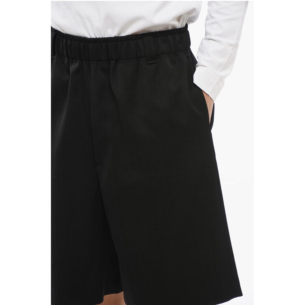 Jacquemus Jacquard Wool JUEGO Shorts with Elastic Waistband