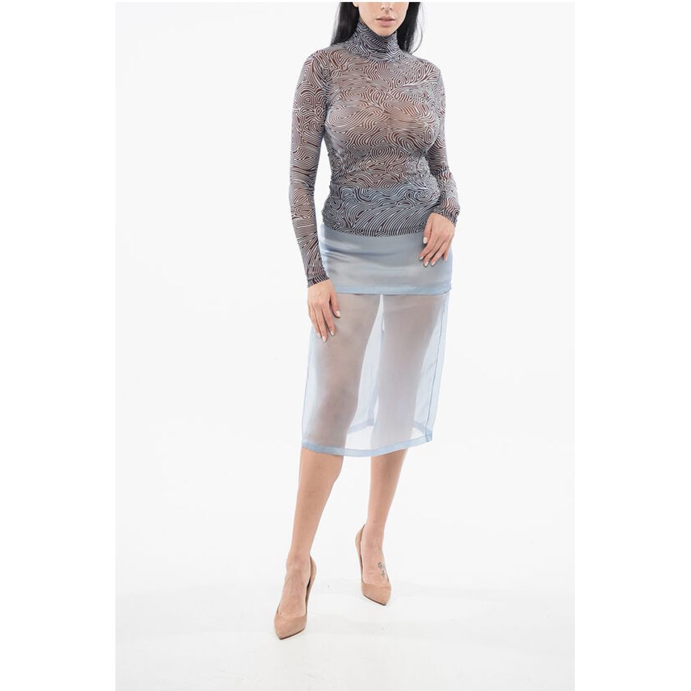Dries Van Noten Sheer Turtleneck Top