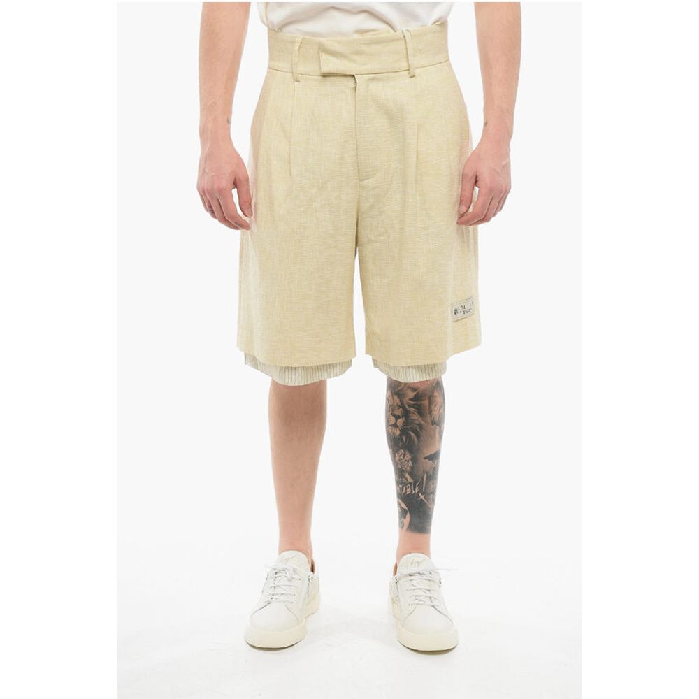 Amiri Double-pleated Double-layered Shorts