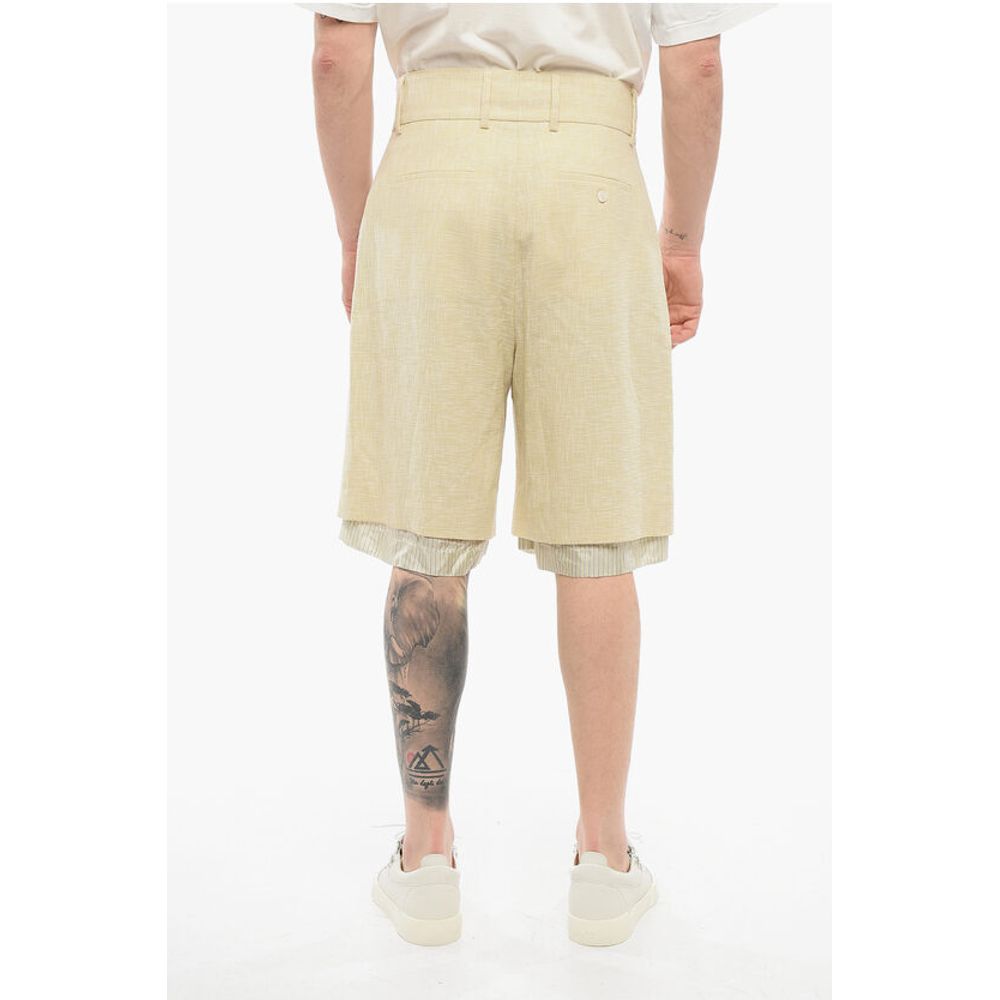 Amiri Double-pleated Double-layered Shorts