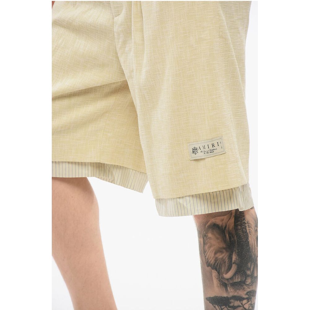 Amiri Double-pleated Double-layered Shorts