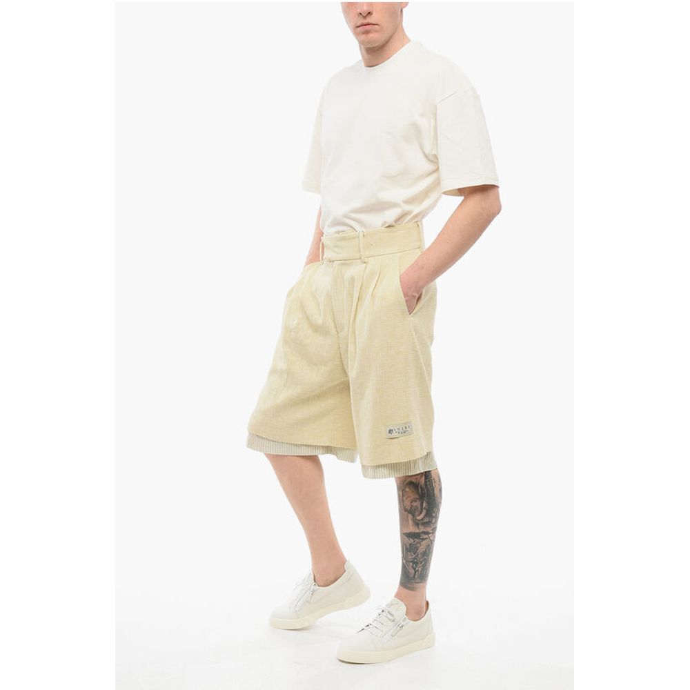 Amiri Double-pleated Double-layered Shorts