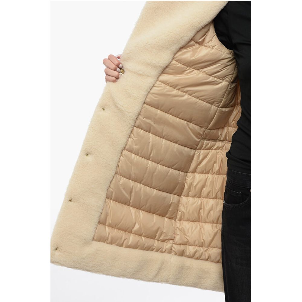 Fay Pile-Borg Paded Parka with Hanger Detail