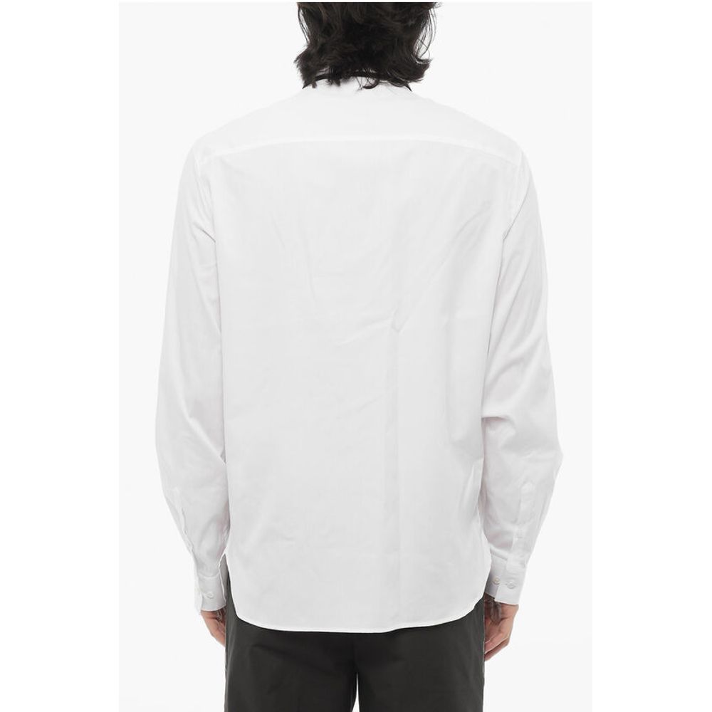 Neil Barrett Cotton Poplin Slim Fit Shirt with Double Collar