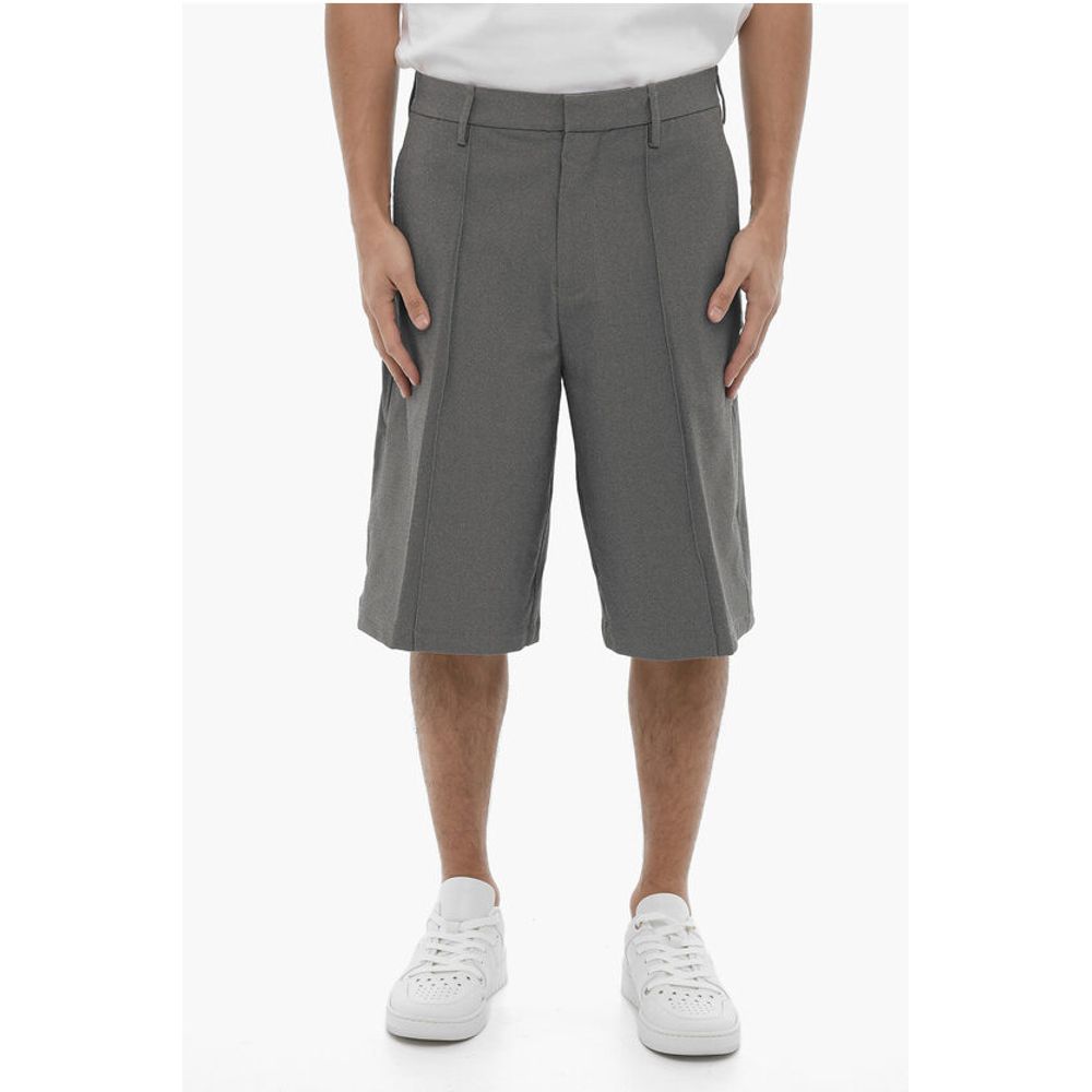 Neil Barrett Straight Leg Shorts with Belt Loops
