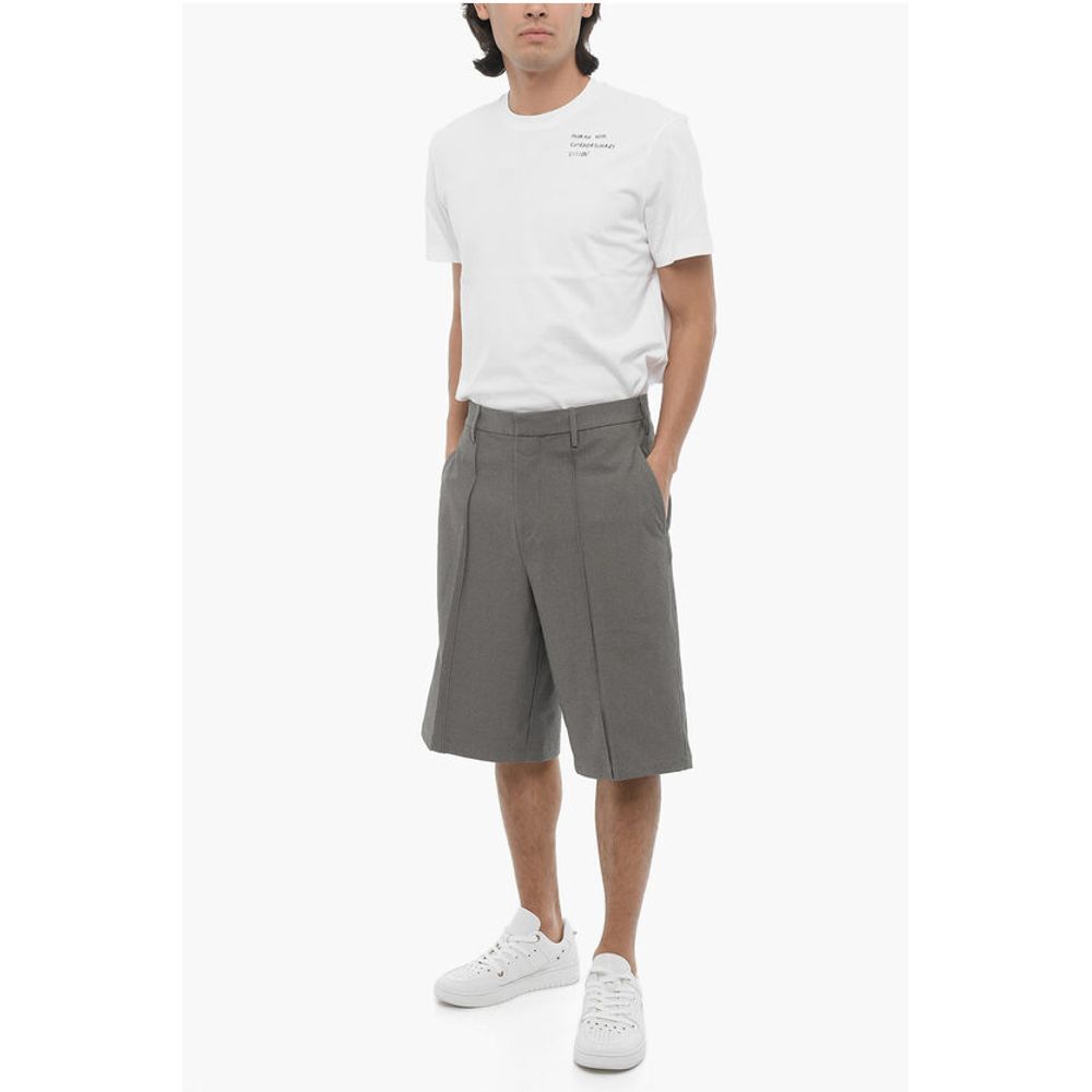 Neil Barrett Straight Leg Shorts with Belt Loops