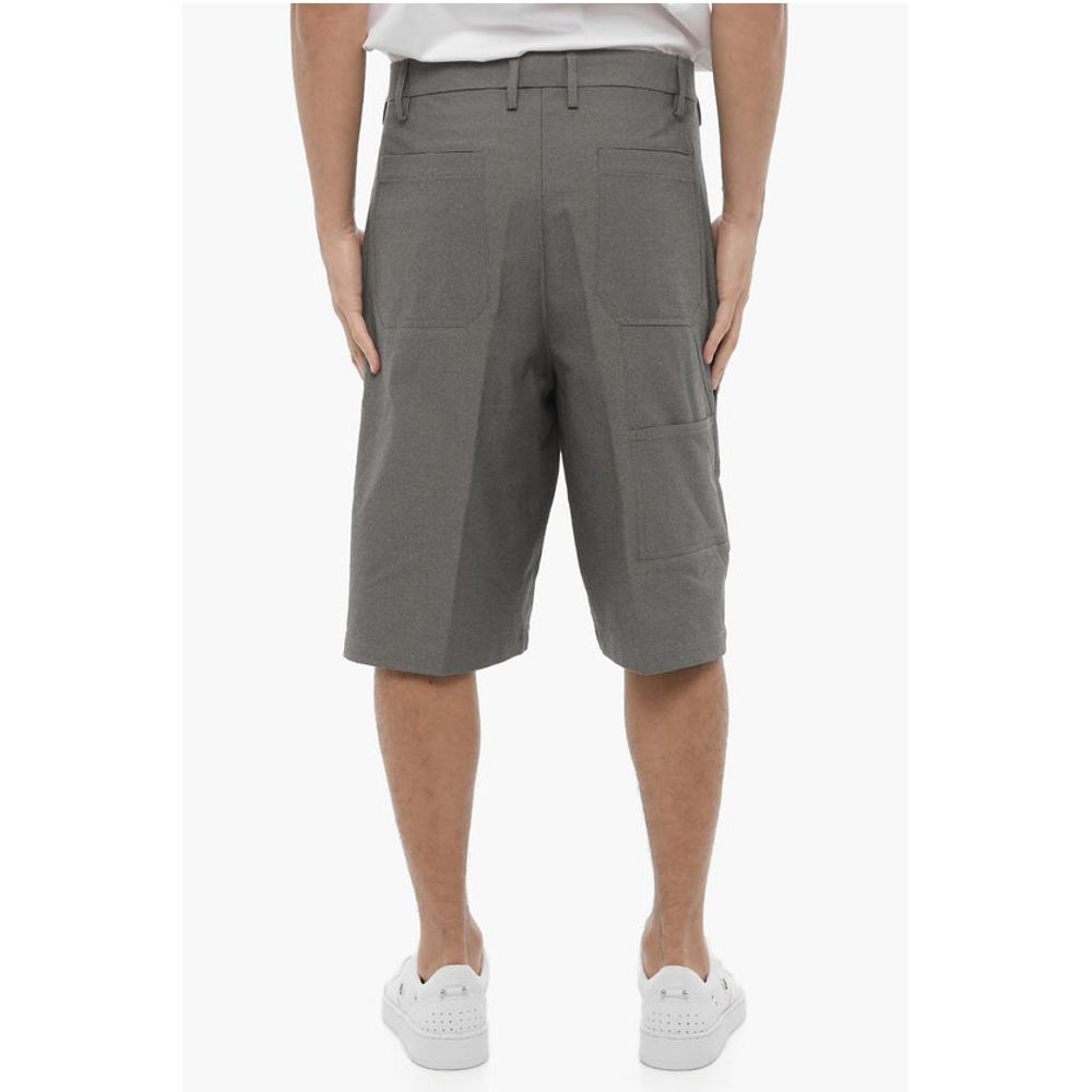 Neil Barrett Straight Leg Shorts with Belt Loops