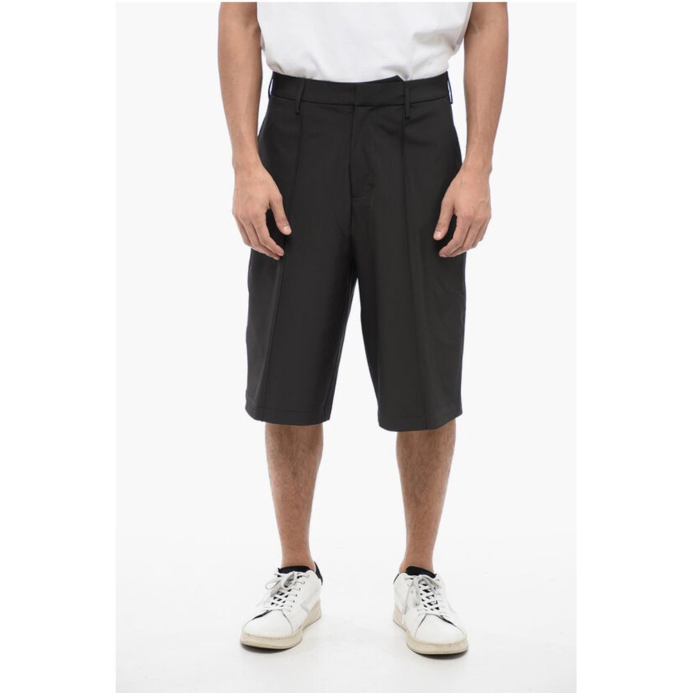 Neil Barrett Multipocketed Straight Leg Stretch Nylon Shorts