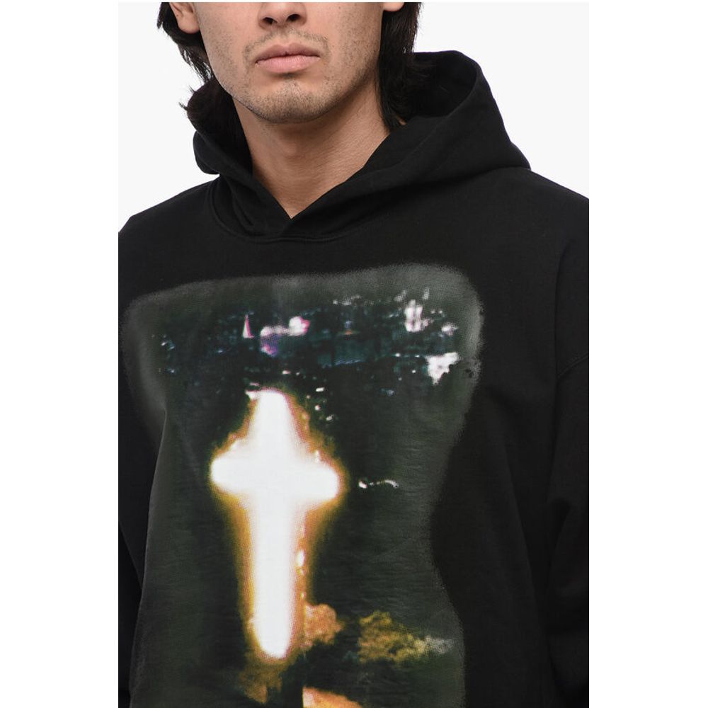 1989 Studio Cotton Hoodie Sweatshirt with Maxi Print